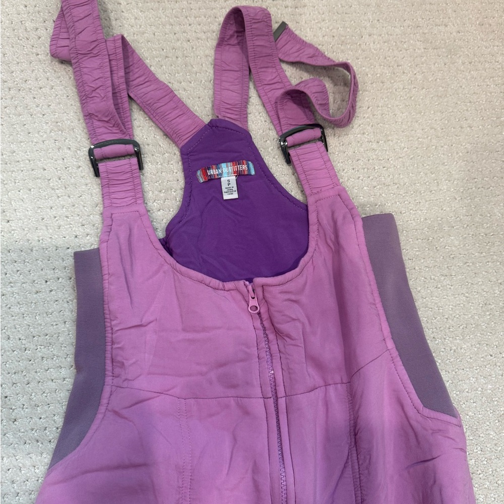 Urban Outfitters pink/Purple Snow Bib Overalls